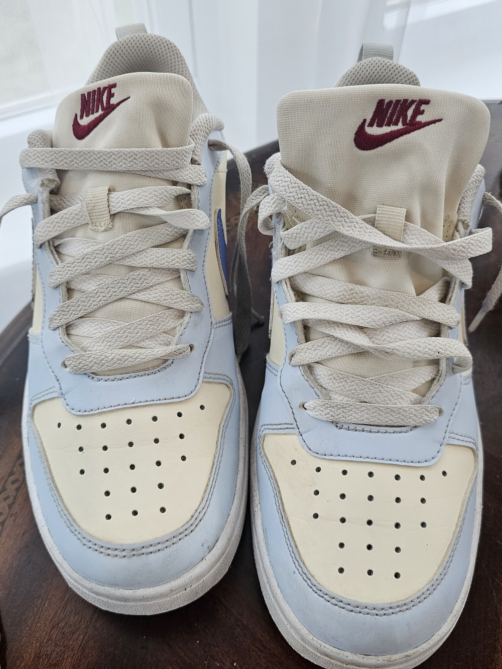 Nike Court Borough Low Recraft GS "Coconut Milk/Polar" FV8120-141 Size 6.5Y